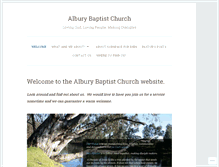 Tablet Screenshot of alburybaptistchurch.org